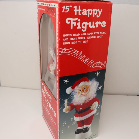 Vintage 90s Mr and Mrs Santa Claus 15” Danson Christmas Figure Music and Motion - Picture 9 of 16